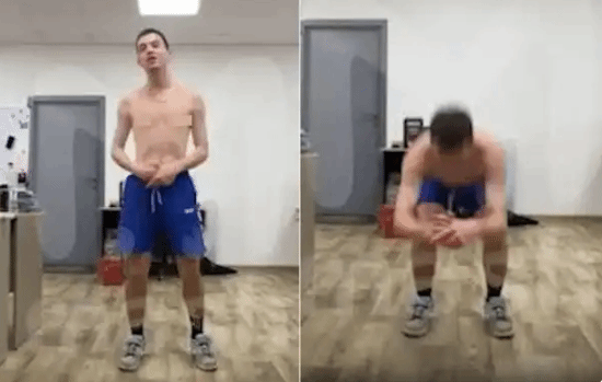 俄罗斯一男子尝试深蹲2000次，肾功能严重受损险丧命