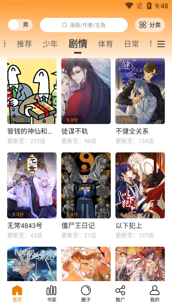 68漫畫去廣告版