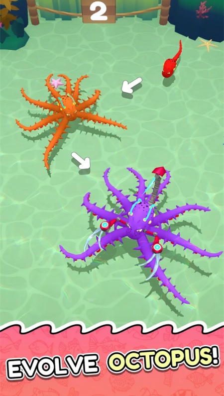 章鱼入侵进食与进化游戏