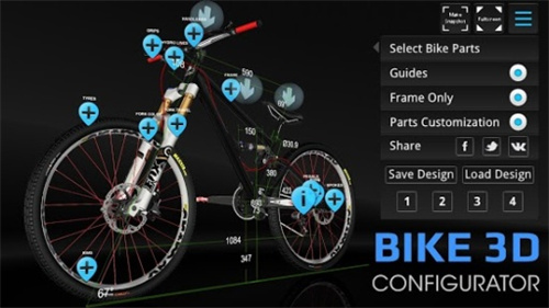 Bike 3D configurations山地自行车图2