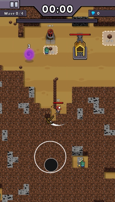 挖掘与防御游戏