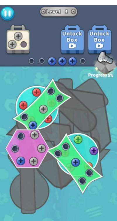 扭扭螺丝小游戏