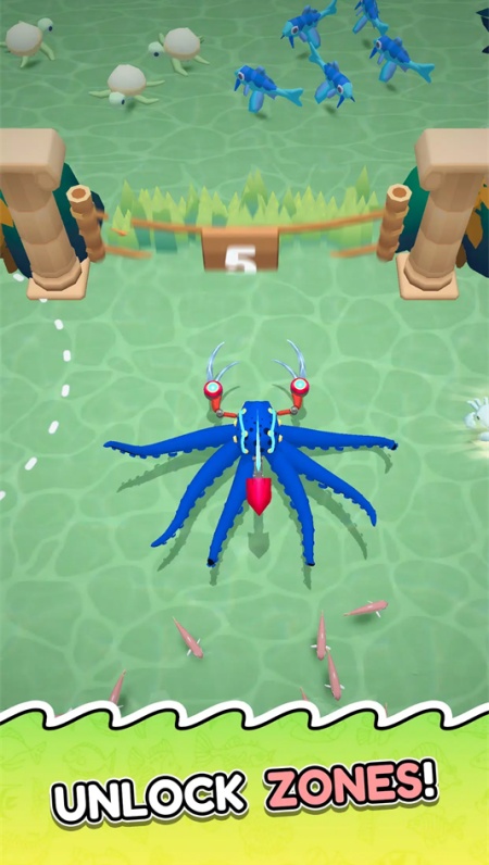 章鱼入侵进食与进化游戏