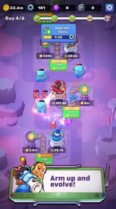 贪婪的防御者放置塔防游戏