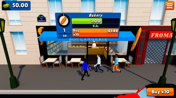 Idle French法国商店游戏