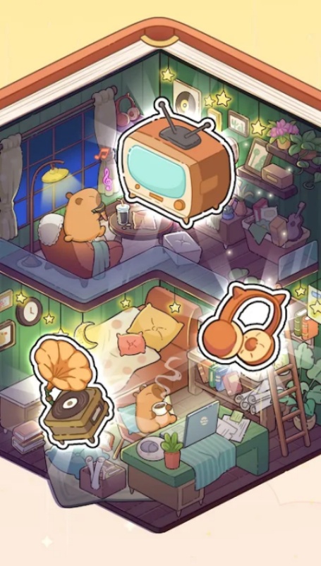 diy贴纸温馨小屋游戏