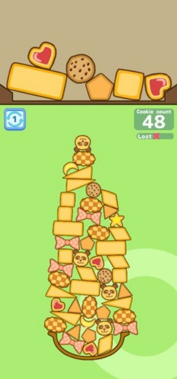 饼干堆积木游戏