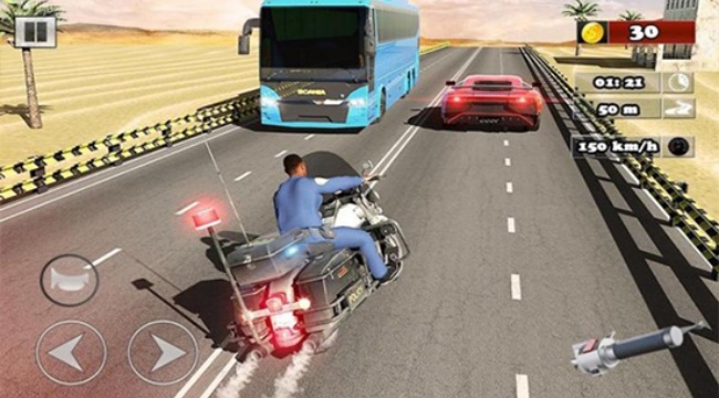 公路疯狂摩托游戏