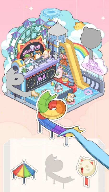 diy贴纸温馨小屋游戏