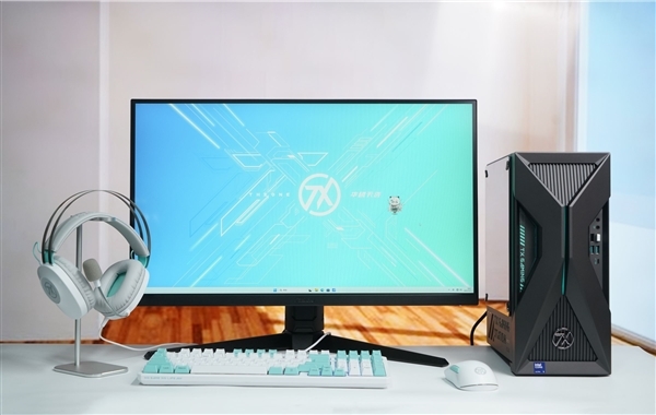 侧透面板搭配炫彩光带！华硕天选6X台式机美图欣赏