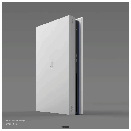 网友分享了自己设计的PS6概念图！和PS5比起来，是更出色还是稍逊一筹呢？