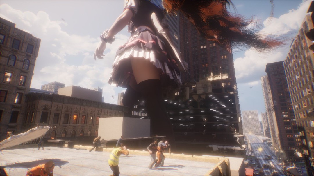 《女巨人游乐场》全新截图曝光 庞大美女肆意破坏城市