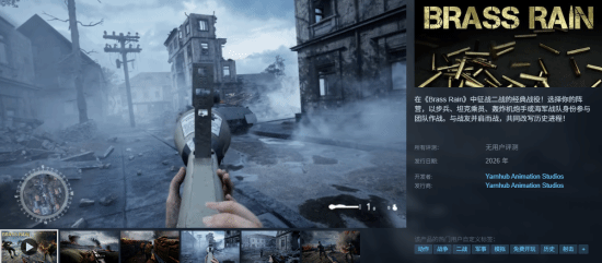 《BRASS RAIN》&mdash;&mdash;二战模拟FPS新游预告，用震撼视角重铸经典战役！