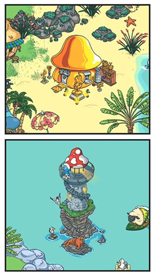 smurfs蓝精灵村庄(1)