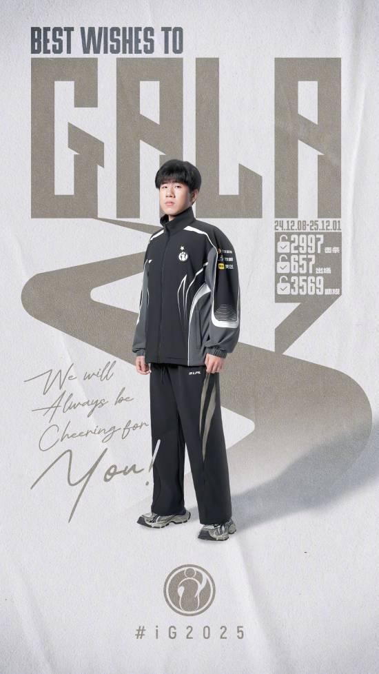 这下真成0=5了！《英雄联盟》iG战队官宣AD选手Gala正式离队