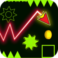 波浪冲刺几何箭头