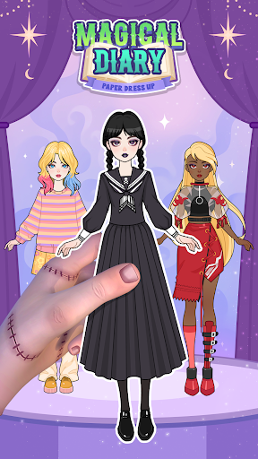 魔法日记纸上装扮1