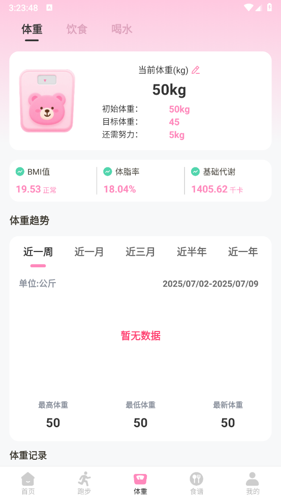 体重管理Goal减肥食谱