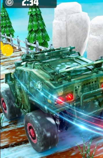 登山车驾驶：雪山