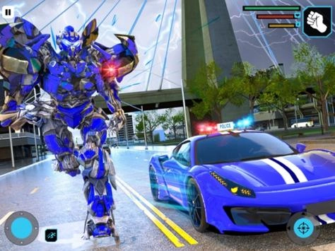 警车机器人变形战图2