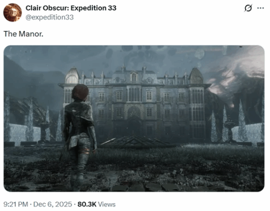 《光与影》官方新图曝光玩家炸开锅：难道DLC要安排上了？