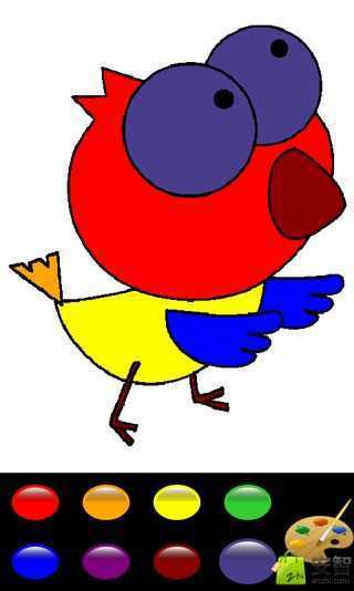 儿童绘画涂色图2