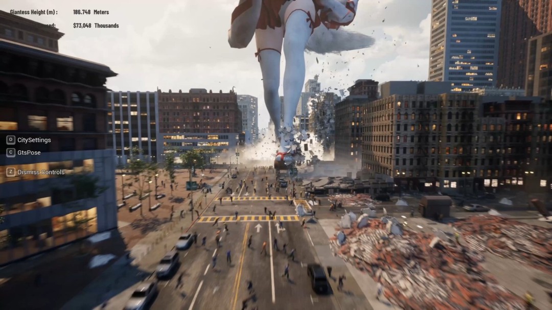 《女巨人游乐场》放出全新实机内容 展现细节丰富的25&times;25平方公里城市区域