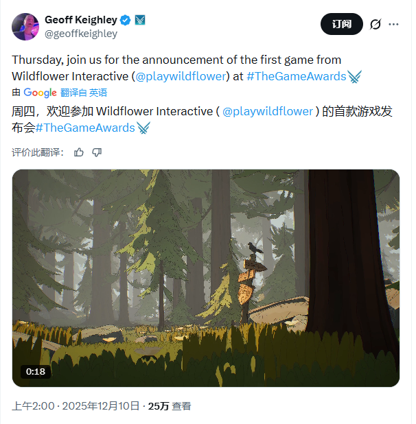 TGA重大预告！《最后生还者》总监创立的工作室即将公布首部作品