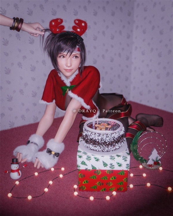 3D大神发布《最终幻想7：重制版》尤菲新图黑丝麋鹿造型萌度拉满