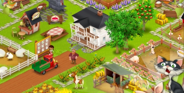 卡通农场的商品陈列架