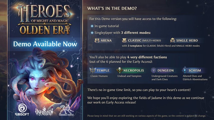 《魔法门之英雄无敌：上古纪元》推出免费试玩版本，而抢先体验阶段则推迟到2026年才开启