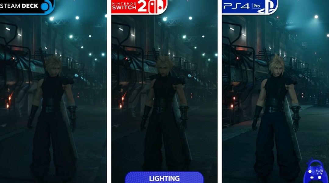 三平台《最终幻想7重制版Intergrade》画面性能大比拼，Switch2实力超越Steamdeck