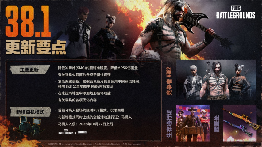 马桶人突袭《PUBG》，勇闯破碎米拉玛