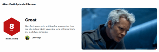 IGN给出8分评价！《异形地球》最终集的结局精彩绝伦，还埋下了悬念