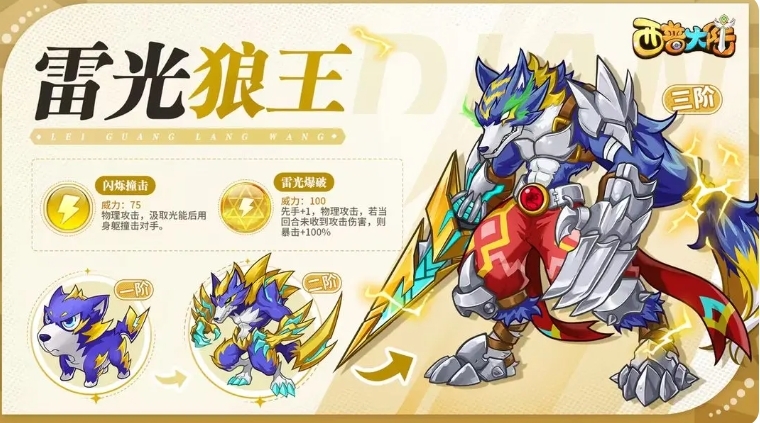 西普大陆手游雷光狼王实力如何雷光狼王强度分析