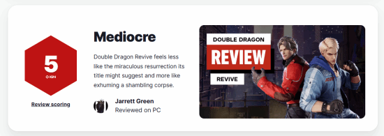 《双截龙再临》IGN评分5分：步履蹒跚的僵尸之作