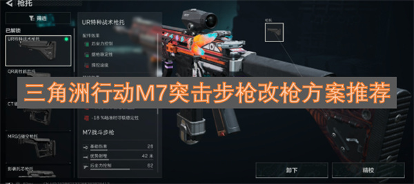 三角洲行動(dòng)M7突擊步槍改槍方案指南