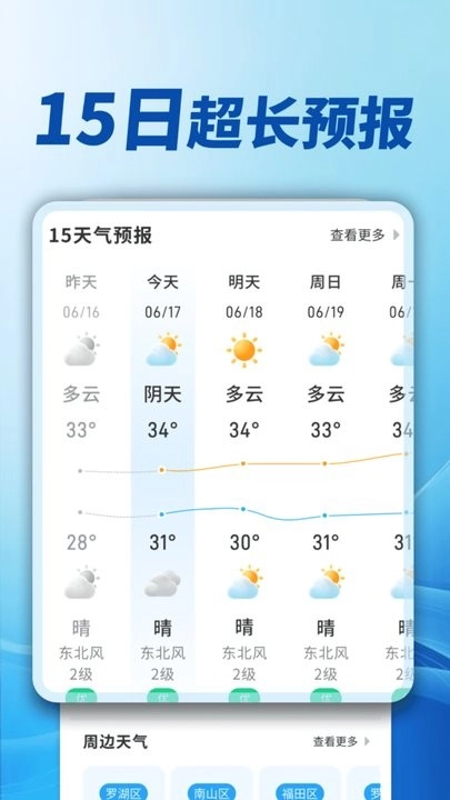 天气预报极速报