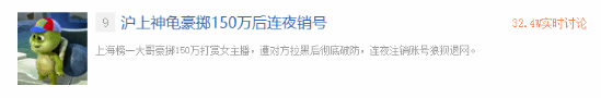 榜一大哥豪掷150万打赏女主播反遭拉黑引热议情绪崩溃连夜注销账号