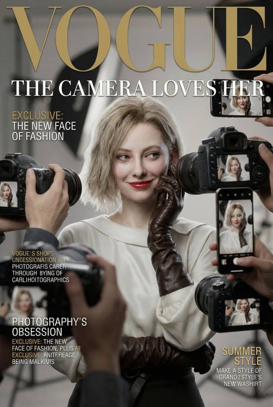 玩家自制《生化9》杂志海报：里昂和格蕾丝竟成时尚圈新星！