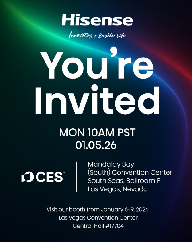 消息曝光！海信全新RGB-MiniLED电视将现身CES2026，技术再领行业一代