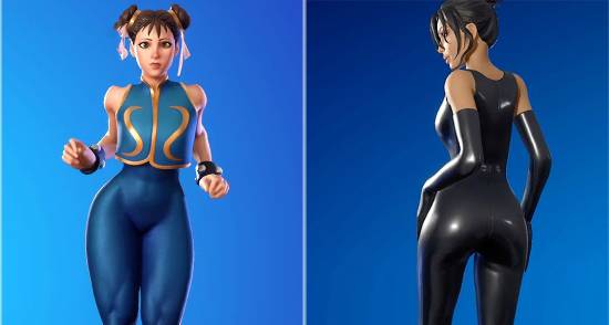 自然与科技的碰撞！玩家热议《堡垒之夜》春丽与金·卡戴珊皮肤孰优孰劣