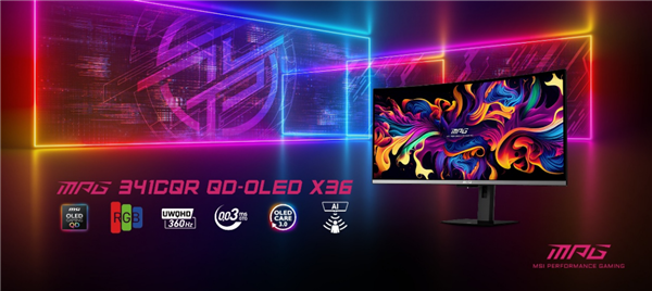 微星在CES展会上推出两款显示器新品：搭载第五代QD-OLED面板并新增AI智能助理功能