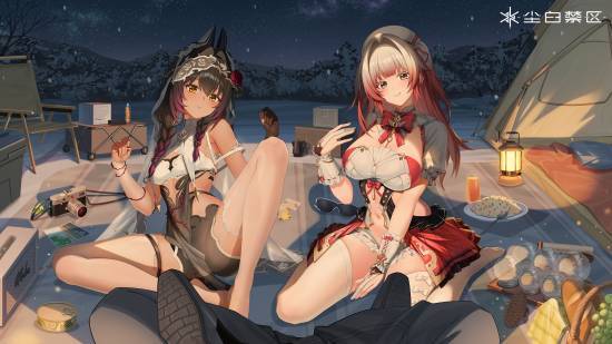 国产二次元游戏《尘白禁区》的新年主题壁纸