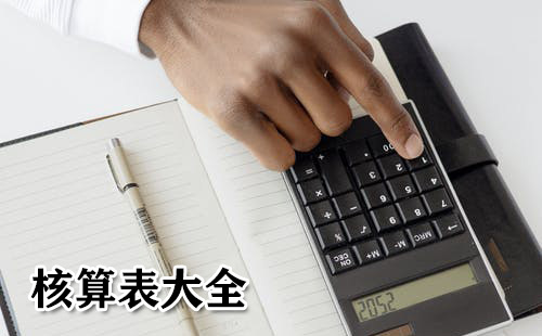 核算表汇总-核算表如何挑选