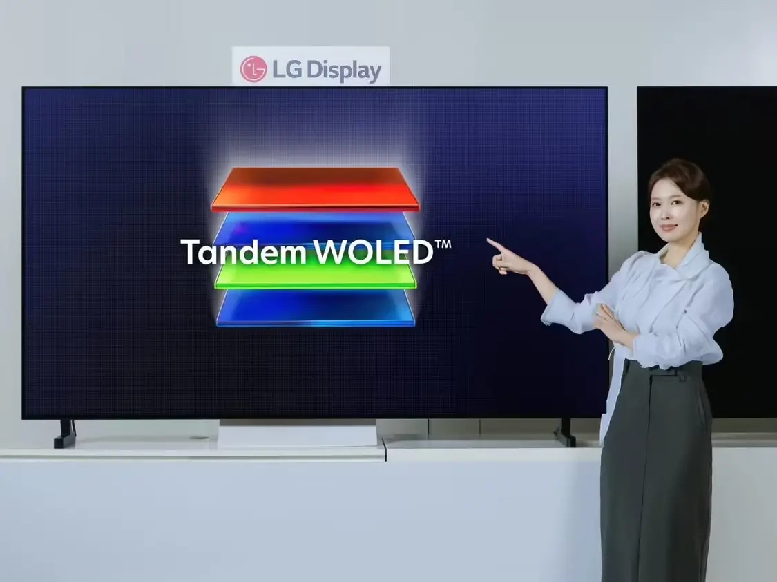 LG显示推出TandemWOLED技术：采用PrimaryRGBTandem2.0方案，峰值亮度最高可达4500尼特