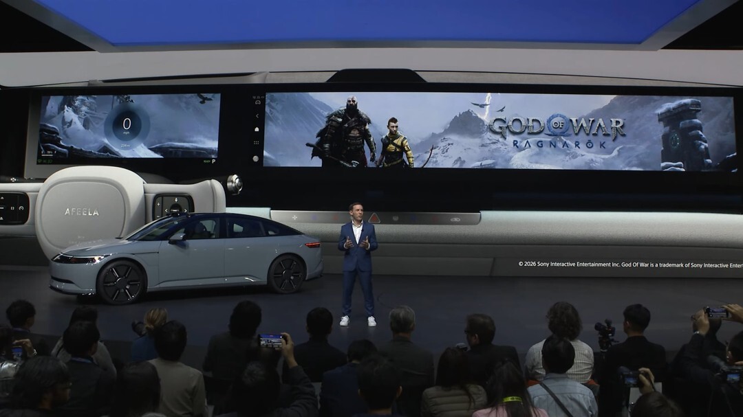 CES展会上索尼与本田联合亮相电动汽车新品，其本质相当于一台可移动的PlayStation游戏机