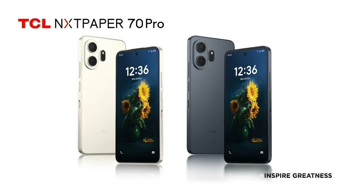 TCL推出两款新品：NXTPaper 70 Pro手机和Note A1平板，都搭载了&ldquo;纸感&rdquo;磨砂屏