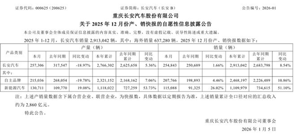 2025中国汽车第一城角逐终见分晓：重庆以近250万辆销量拔得头筹合肥新能源汽车产量突破120万辆
