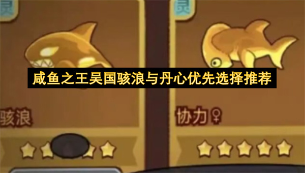 咸鱼之王吴国角色骇浪与丹心玩法的优先选择指南